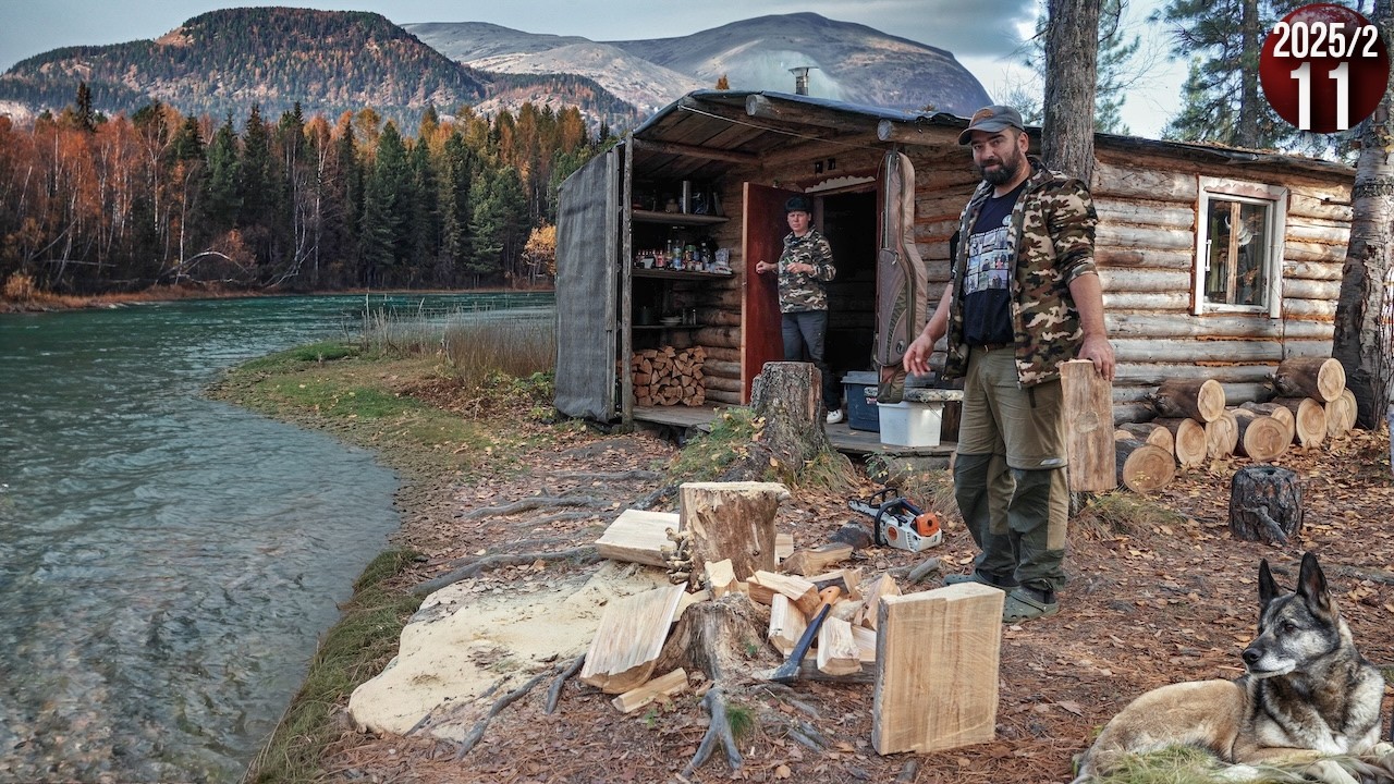 Как живут люди в тайге. Изба за 1000 км от цивилизации. Обычные будни семьи. Шиш?