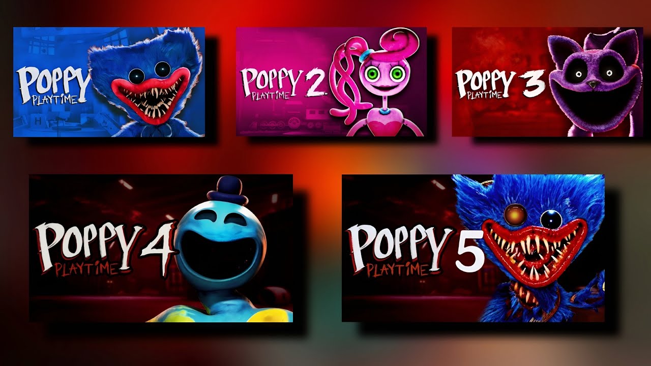 POPPY PLAYTIME CHAPTER 1, 2, 3, 4 & 5 FULL GAME + ALL ENDINGS! (100% SECRETS & NO COMMENTARY)