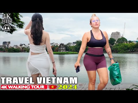 🔥HANOI Afternoon Walking Street🔥Explore Vietnam Travel 🇻🇳 the City Walking Tour 4K HDR