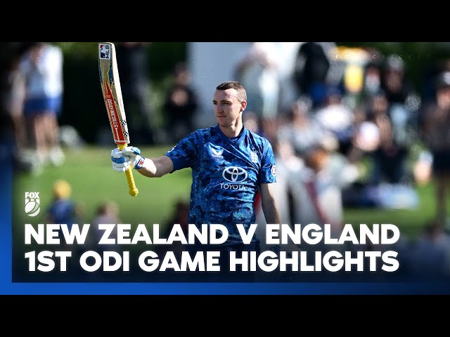 Brook dominates in tricky conditions I New Zealand v England 1st ODI Match Highlights I Fox Cricket