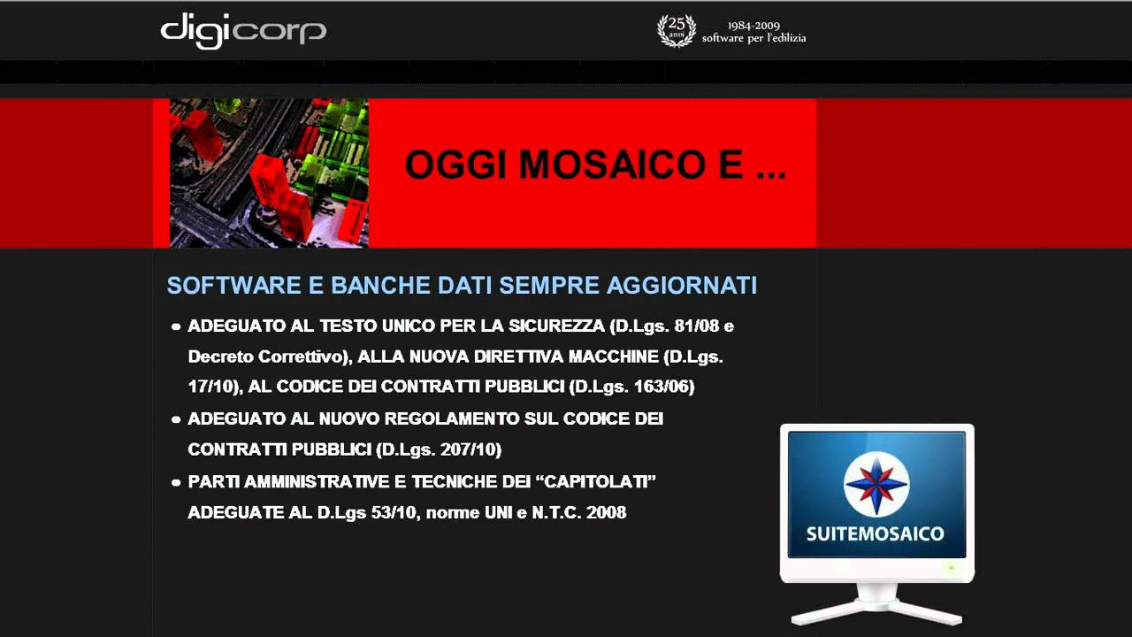 SuiteMosaico il software unico per l'edilizia!