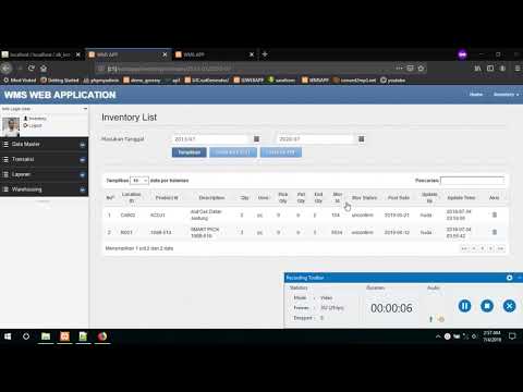 CodeIgniter Warehouse Management System Application