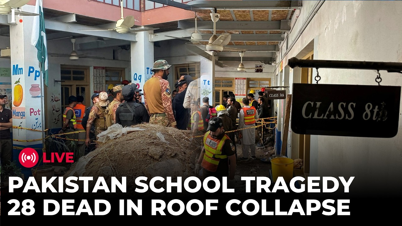 BREAKING LIVE: Pakistan School Roof Collapse Kills 27 Children, Rescue Operation Underway