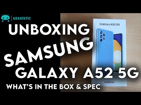Samsung Galaxy A52 5G | Unboxing & Spec (What's in the box?) | Awesome Blue