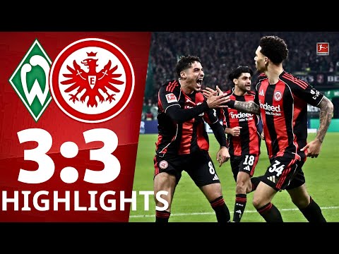 SV Werder Bremen - Eintracht Frankfurt | 3:3 | Highlights | Bundesliga, 18. Spieltag 2025/26