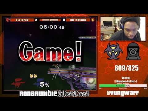 Rona Rumble: West Coast VIII | Winner's Quarters | SFAT (Falco) vs FatGoku (Fox)
