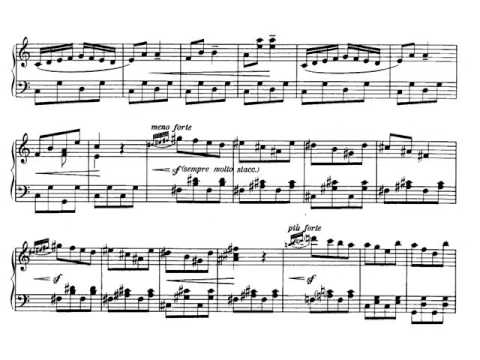 Alfredo Casella. Piano. 11 Pezzi Infantili, Op.35. 11. Galop Final. Partitura. Audición.