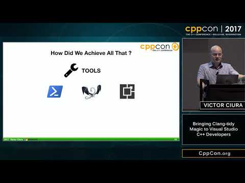 CppCon 2017: Victor Ciura “Bringing Clang-tidy Magic to Visual Studio C++ Developers”