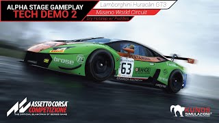 Assetto Corsa Competizione Gameplay Lamborghini Huracàn GT3 @ Misano - Puddles Tech Demo