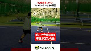 【忙しい人向けテニスレッスン】ボレーは準備よりも打った後のことを考えろ〈ぬいさんぽテニス（Tennis）〉 #テニス #テニスレッスン #tennis #ぬいさんぽ