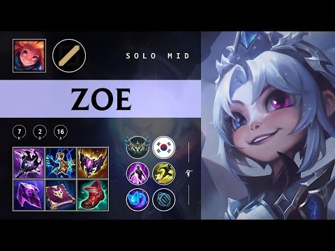 Zoe Mid vs Azir - KR Challenger Patch 25.24