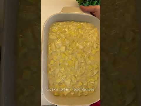 QUICK AND EASY ✅POTATO CAKE 😍🤤 Çiçek's Turkish Food Recipes #Shorts