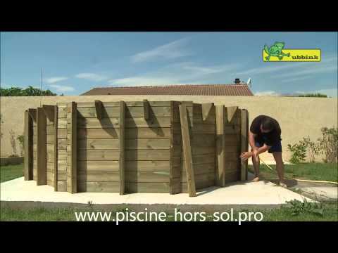 comment monter une piscine en bois octogonale