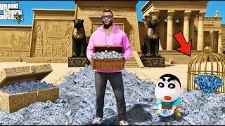 Franklin And Shinchan Finds Diamond Treasure in GTA 5 | GTA 5 Mods | தமிழ்