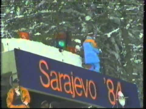 1984 Winter Olympics - 90 Meter Ski Jump Part 1