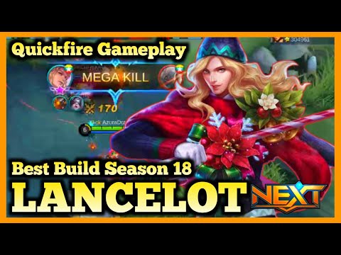 LANCELOT BEST BUILD 2020, TOP GLOBAL LANCELOT, MOBILE LEGENDS, LANCELOT GAMEPLAY, SEASON 18, MLBB