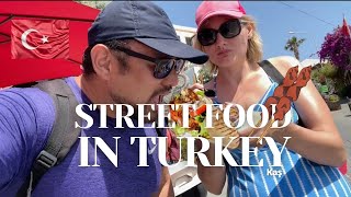 Eating STREET FOOD in TURKEY 🇹🇷| Turkish Shawarma, Doner Kebabs, Ice Cream, and Izmir Sandwiches!