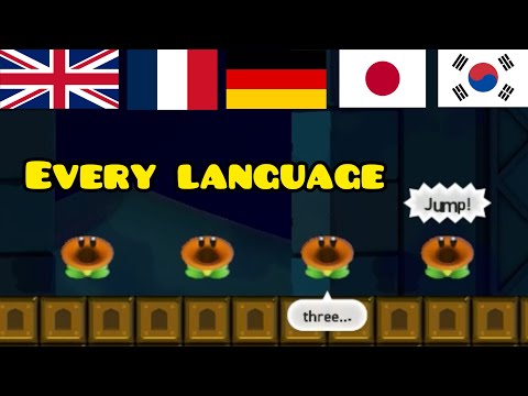 Super Mario Bros Wonder Ninji Jump Party Flowers Counting In EVERY LANGUAGE!