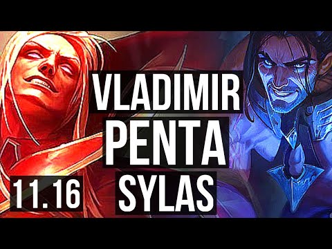 VLADIMIR vs SYLAS (MID) | Penta, 15/2/5, Legendary, 1.3M mastery, 600+ games | BR Diamond | v11.16