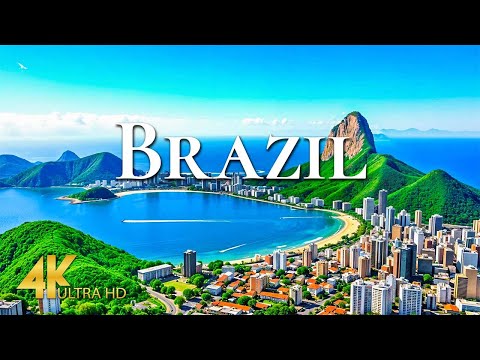 FLYING OVER BRAZIL 4K UHD - Discover Brazil’s Wonders, Scenic Relaxation Film with Soothing Music