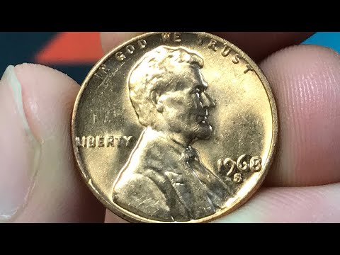 1968 S Penny Double Die