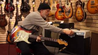 Video thumbnail for 1963 Fender Stratocaster - Rare! - through a Louis Electric Road Runner by Northern Lights Music