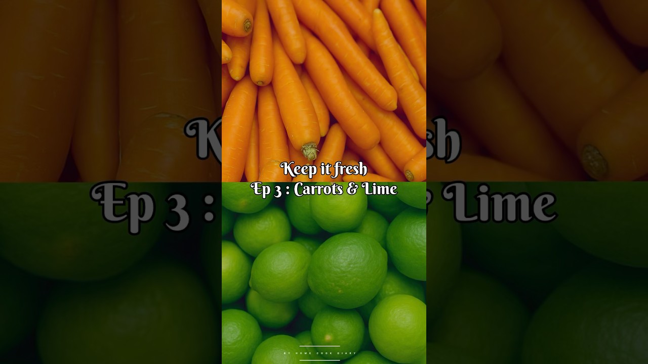 How to Keep Carrots & Lemons Fresh for Weeks | No Waste Fridge Hack!
