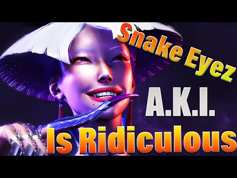 Street Fighter 6 🔥 Snake Eyez (A.K.I) is Ridiculous !