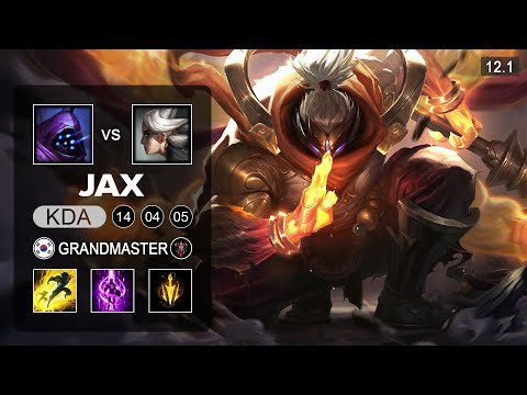 Jax Top vs Camille - KR Grandmaster - PreSeason 12 Patch 12.1