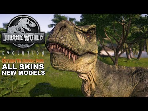 ALL NEW TYRANNOSAURUS REX SKINS AND MODEL IN RETURN TO JURASSIC PARK!