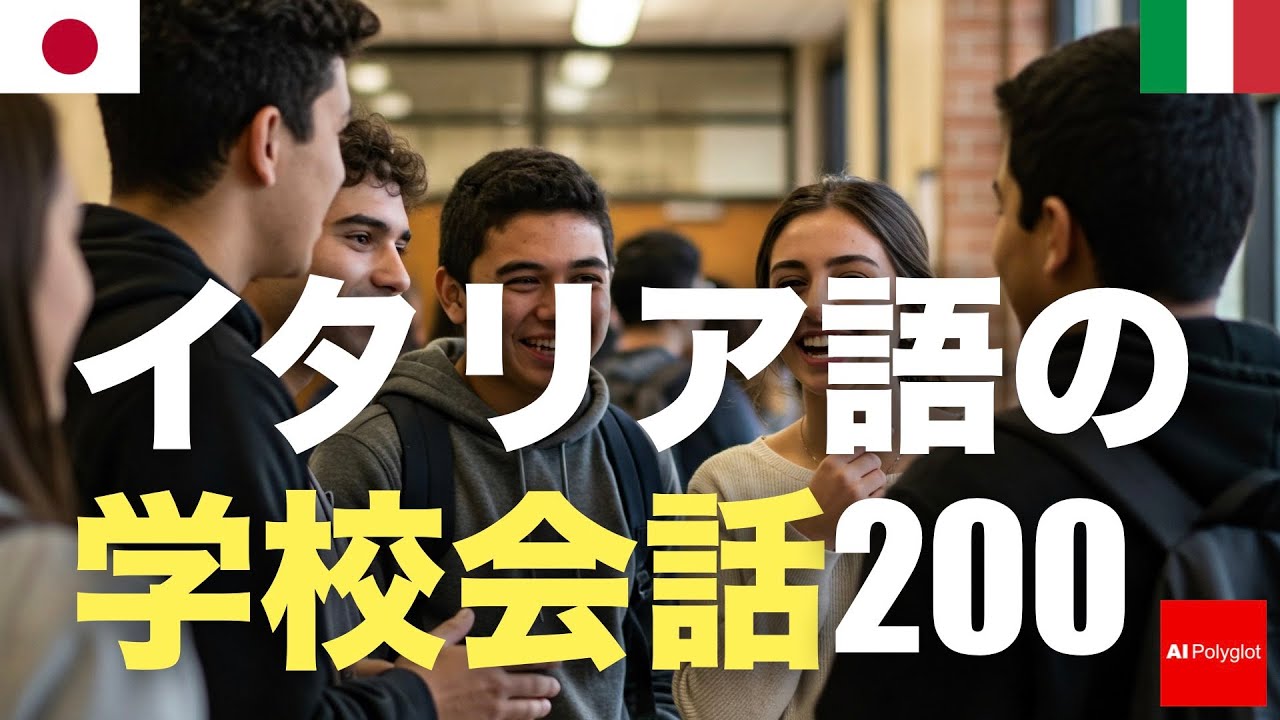 イタリア語の学校会話200 | 聞き流し | 第二外国語 | 音声学習 | リスニング練習