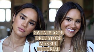 SWEATPROOF DRUGSTORE MAKEUP TUTORIAL! | DACEY CASH