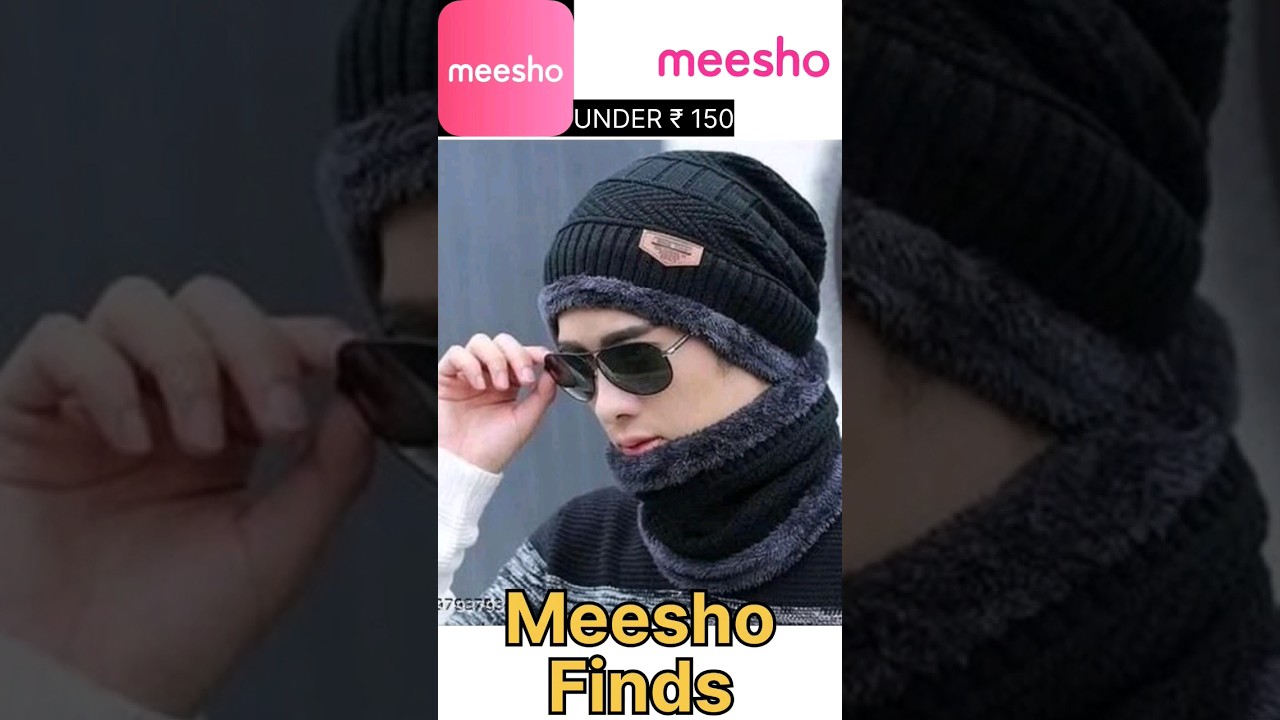 #beanie #scarf #men #menfashion #capcut #meesho #meeshohaul #meeshofinds #ytshorts #woolencap #set