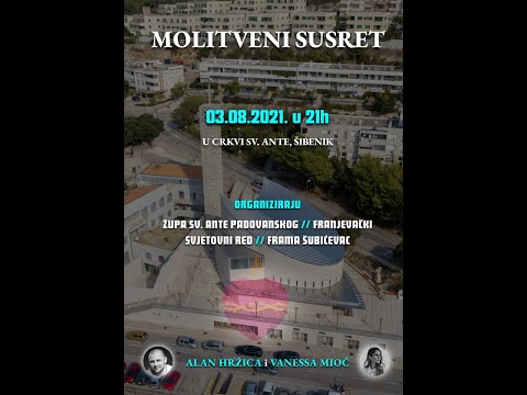 Večer slavljenja - Alan Hržica i Vanessa Mioč - 3. 8. 2021., Crkva sv. Ante, Šibenik