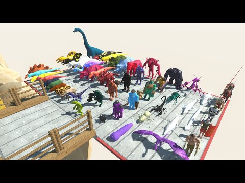 Spinosaurus Albino Death Run - 🦖 Animal Revolt Battle Simulator 🦕