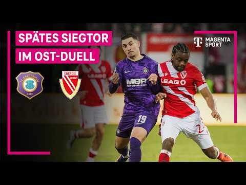 FC Erzgebirge Aue - FC Energie Cottbus, Highlights mit Live-Kommentar | 3. Liga | MAGENTA SPORT