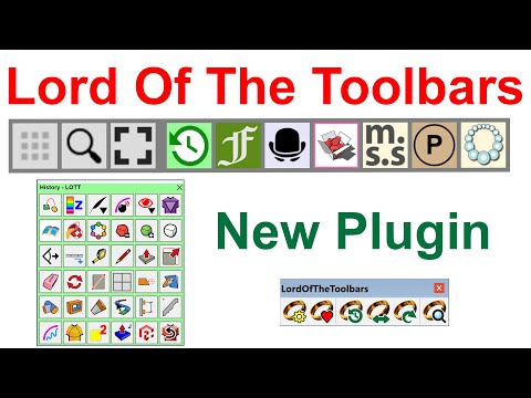 How to Use Lord Of The Toolbars Plugin - New Extension For SketchUp