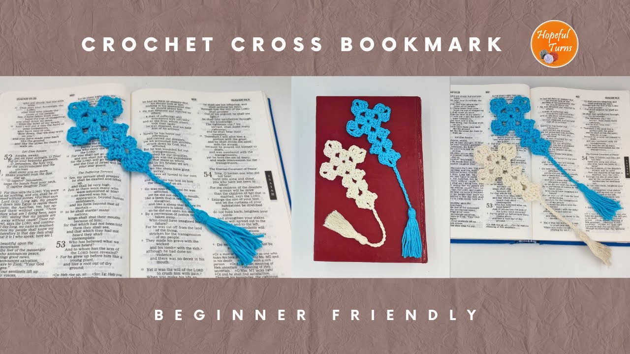 How to Crochet a Cross | Crochet Bookmark | Crochet Ornament - Granny Square Cross For Beginners