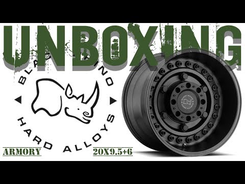 Black Rhino Armory 20x9.5 +6 Wheel Rim Unboxing