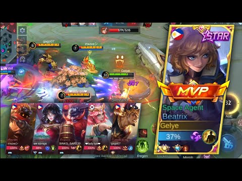 BEATRIX VS 5 TANKS EASILY DESTROY LIKE A PAPER - MLBB