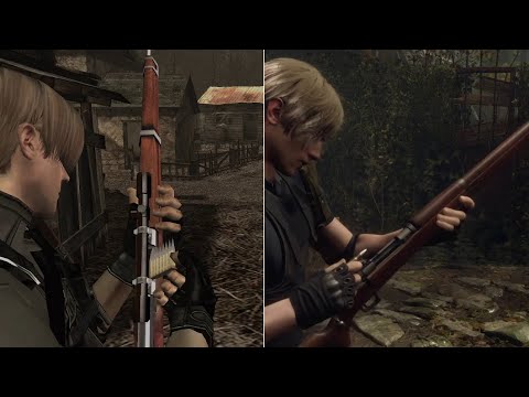 Resident Evil 4 - Classic vs Remake - Weapon Reload Animations in 3 minutes