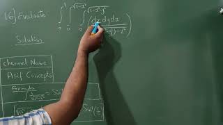 Triple integration (1/sqrt(1-x°-y°)-z°)) dzdydx, Engineering Mathematics, integral Calculus