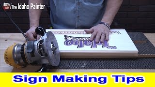 How To Make A Wood Sign.  Sign Making Tips With A Router.