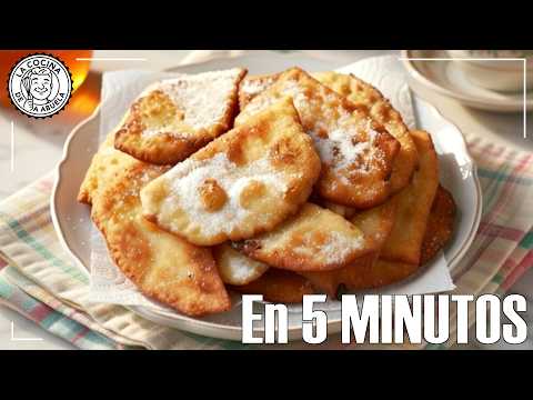OREJAS DE CARNAVAL FÁCILES y RÁPIDAS 🍩😋 | Dulce de PUEBLO, BARATO y que se PREPARA el DÍA ANTES