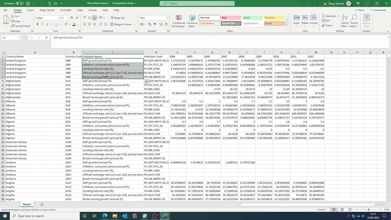 Live Data Analysis using Stata