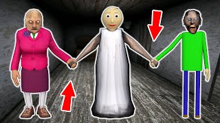 Granny vs Baldi vs Grandpa vs Scary Teacher 3D - funny horror animation (collection 30 min.)