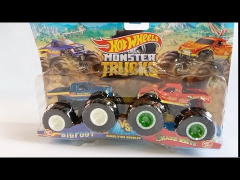Hot Wheels Monster Trucks - Bigfoot Vs Snake Bite - Unboxing
