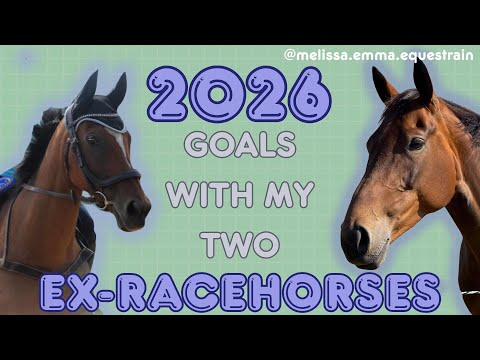 2026 Goals with my TWO ex-racehorses || @melissa.emma.equestrian