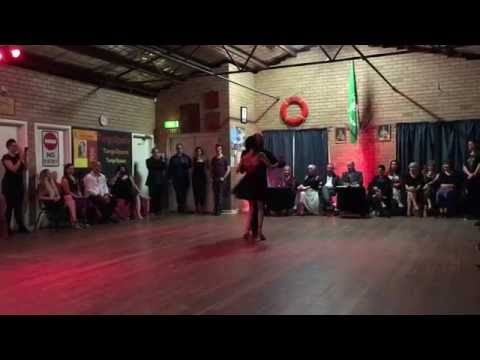  Diana Cruz  and  Nick Jones  are  dancing  to  "  Milonga, Vieja Milonga  "  by  Juan D'Arienzo