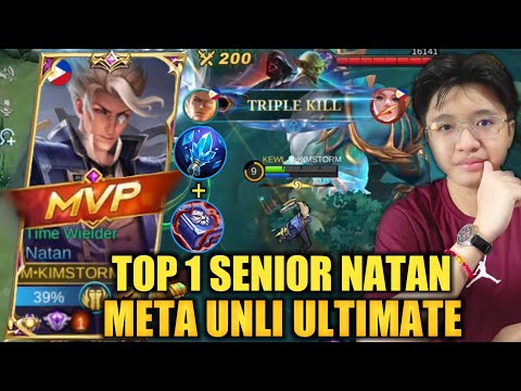 TOP GLOBAL NATAN META UNLIMITED ULTIMATE BEST BUILD | MYTHIC GAMEPLAY | KIMSTORM | NATAN MLBB 2022